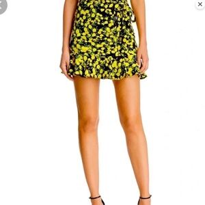 Parker Womens Lemon Printed Mini Skirt